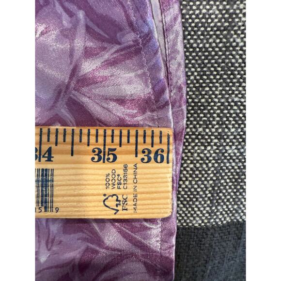 And Now This Satin Floral Mini Slip Dress Purple Large bohemian - Picture 11 of 12